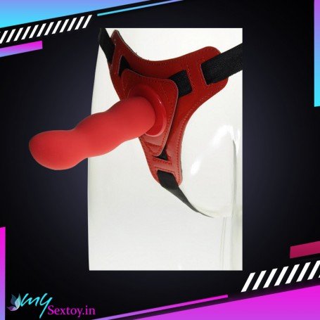 Red Deep Climax Strap On Dildo Realistic Penis Harness SO-021