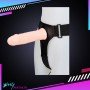 LeLuv 8 Male Hollow Vibrating Strap On SO-016