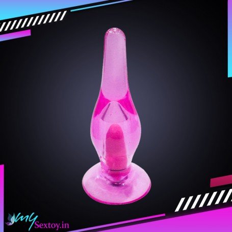 Crystal Anal Vibrating Butt Plug With Suction Cup AD-025