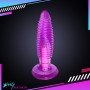 Purple Jelly Anal Vibrating Butt Plug With Suction Cup AD-024