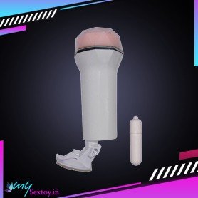 Super Soft Vibrating Male Stroker With Suction MS-048