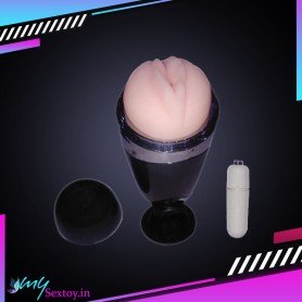 Super Pink Male Vibrating Male Stroker MS-047