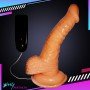 Whoppers Curved Vibrating Suction Cup Realistic Vibrator RSV-078