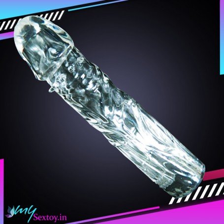 Full Ribbed Crystal Penis Sleeves PES-019