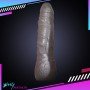 Sex Flesh Silver Realistic Non Vibrator  RSNV-022