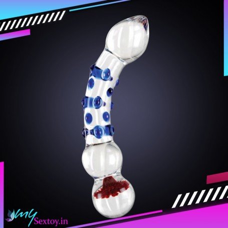 Flower Crystal Glass Dildo Sex Toy GD-003