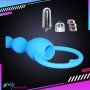 BLUE SILICONE ANAL VIBRATOR AD-029