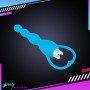 BLUE SILICONE ANAL VIBRATOR AD-029