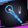 BLUE SILICONE ANAL VIBRATOR AD-029